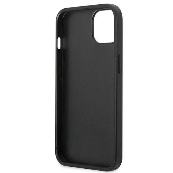 Karl Lagerfeld Saffiano Plaque-etui til iPhone 13, sølv