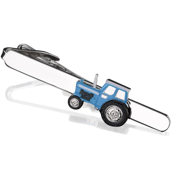 Blå traktor slipsklämma SK-1296
