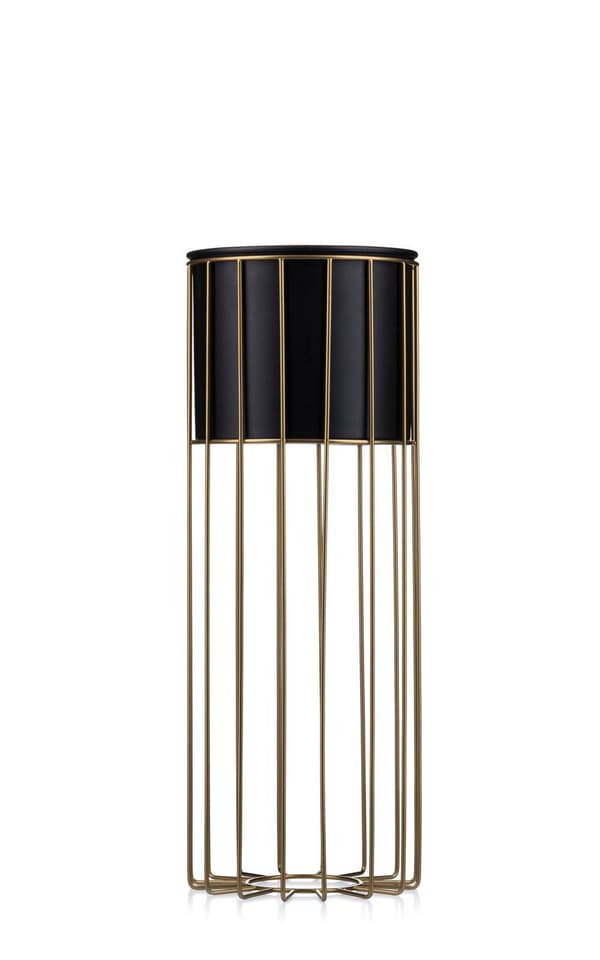 Moderne blomsterstand 55 guld sort
