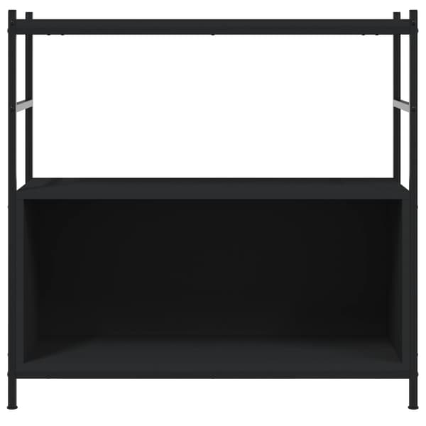 vidaXL bogreol, sort, 80x30x78,5 cm