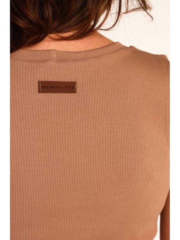 Enkel bomullstopp, beige XL