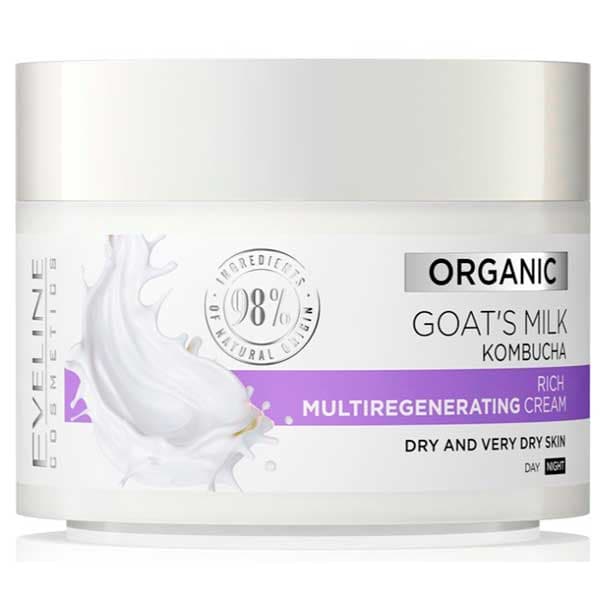 Eveline Organic ansiktskräm med getmjölk, 98% naturlig