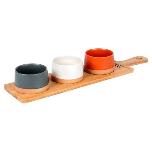Keramiska snacksskålar 48 cm 4 st