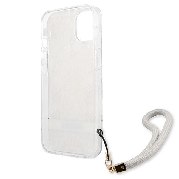 Guess Blommigt Remfodral till iPhone 13 mini, Guld