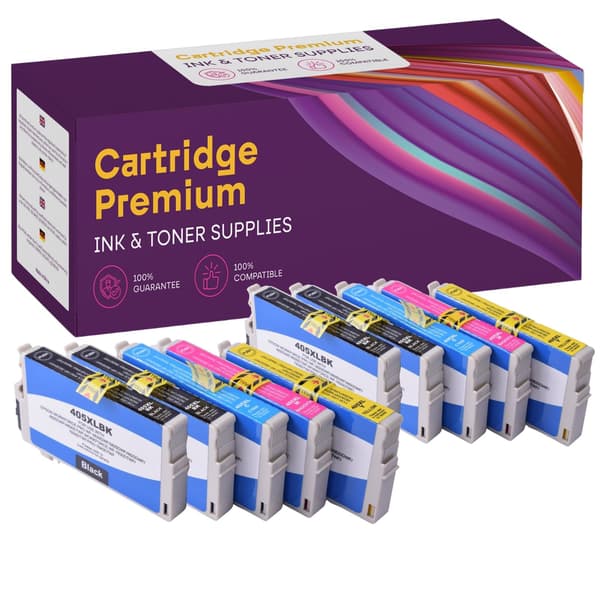 10x blækpatroner til EPSON GP-E405XL CMYKK x2 GP