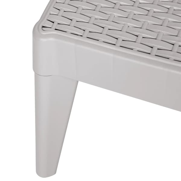 vidaXL lepotuoli, harmaa, 186x60x29 cm, PP