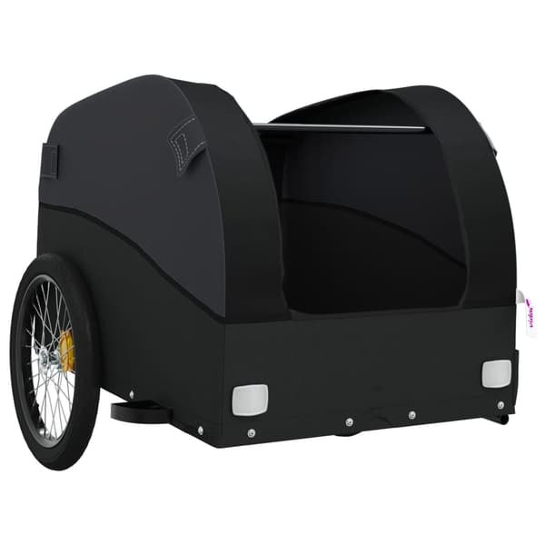 vidaXL cykelanhænger, sort, 45 kg, jern