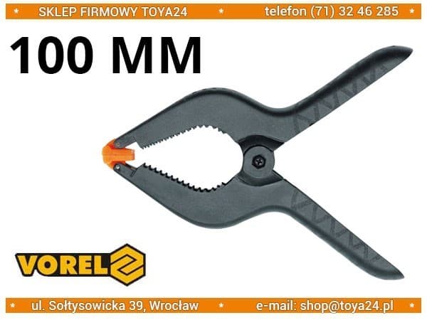Fjederklemme 100mm 38500 VOREL