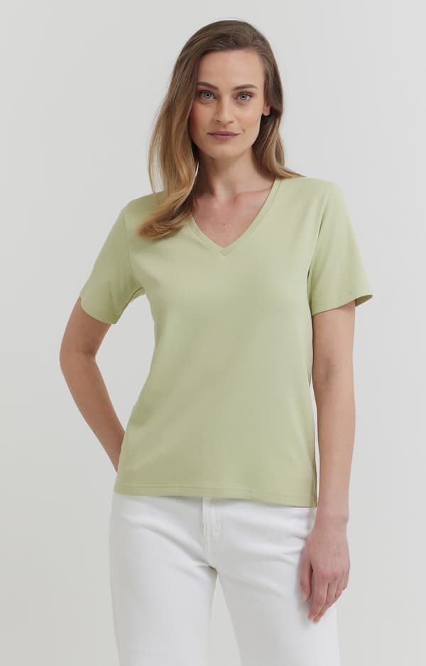 Økologisk bomulds-T-shirt S