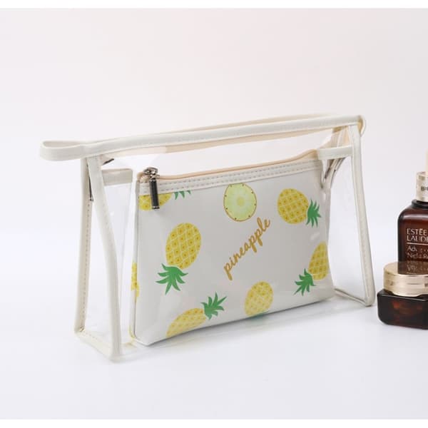 Ananas 2-i-1 utdragbar sminkväska KS68