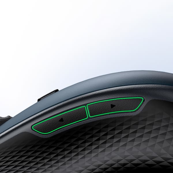 Ergonomisk trådlös datormus MU101 Bluetooth 2.4 GHz blå