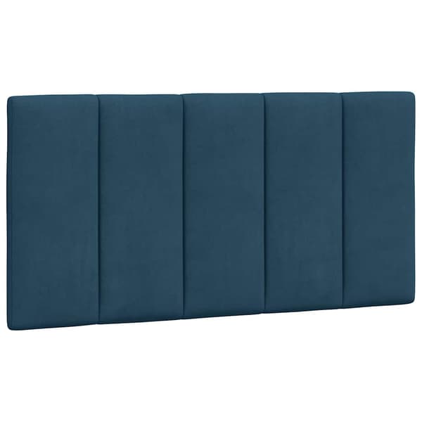 vidaXL Sängynpäädyn tyyny, sininen, 100 cm, sametti