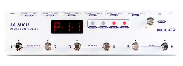 Mooer Pedal Controller L6 mkii - Programmerbar 6-kanals Loop Switcher