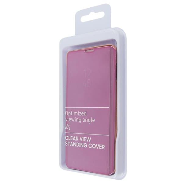 Realme C11 Clear View-etui, rosaguld
