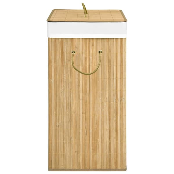 vidaXL Bambuinen pyykkikori, 100 l