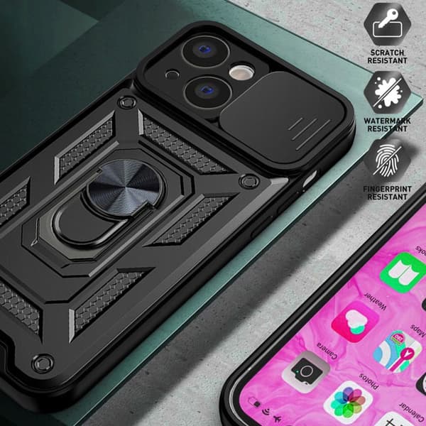 Skal till Samsung Galaxy S23 Plus SLIDE ARMOR BACK + GLAS