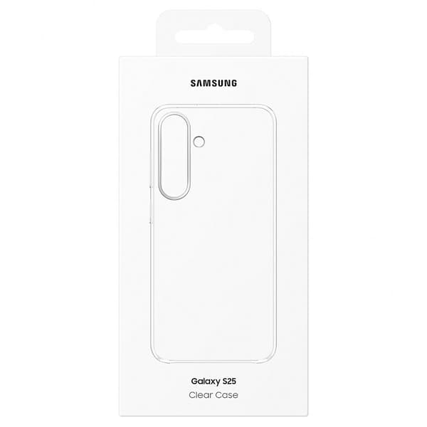 Samsung Clear Case för Galaxy S25, transparent