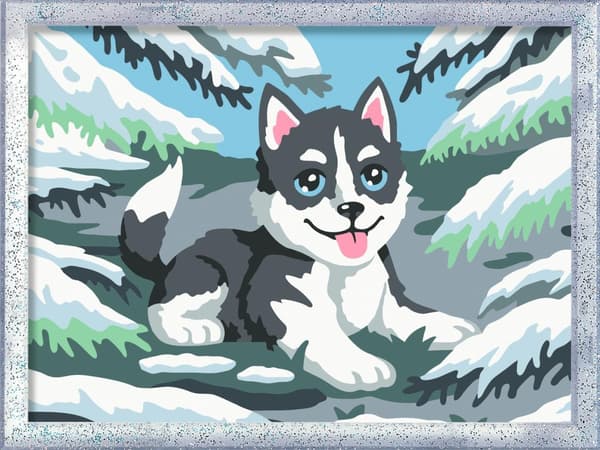 CreArt för barn fräck husky