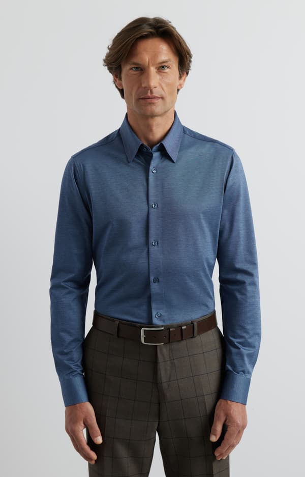 Slim strikskjorte XXL