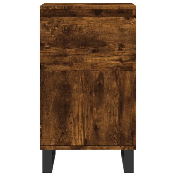 vidaXL kommode, røget eg, 40x35x70 cm, træbaseret materiale