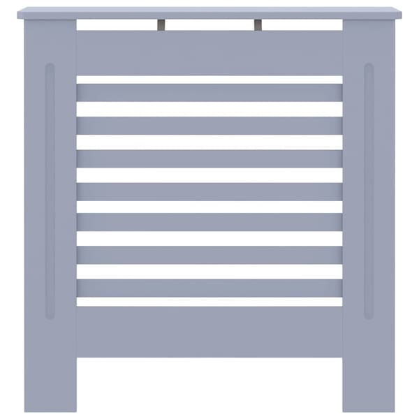 vidaXL Radiatorskydd, MDF, Grå, 78 cm