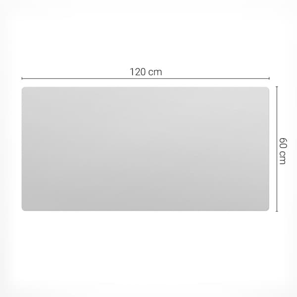 Universal beskyttelsesmåtte til computerudstyr, grå farve, 120x60 cm