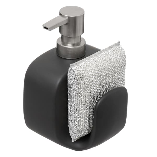 Væskedispenser med svamp Sort 400 ml