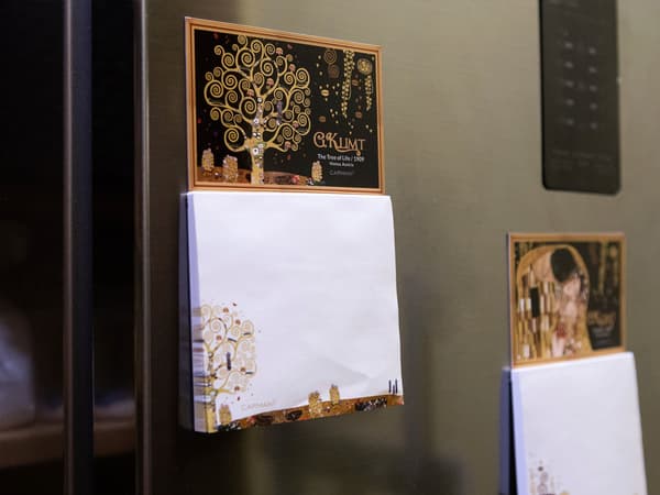 Magnetisk notesbog, stor - G. Klimt, Livets træ (CARMANI)
