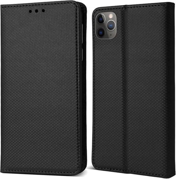 ETUI til IPHONE APPLE 11 Pro SMART BOOK MAGNETETUIL SORT + GLAS
