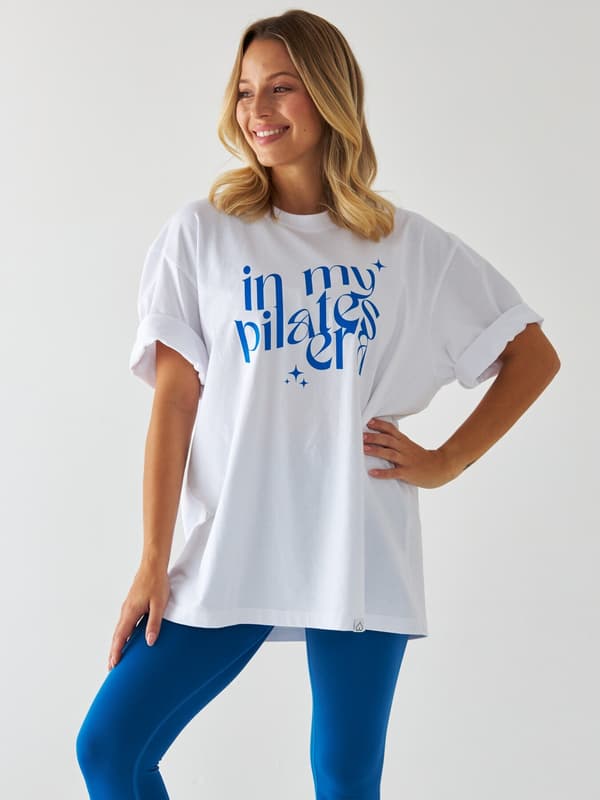T-shirt i min pilates-æra - Blå