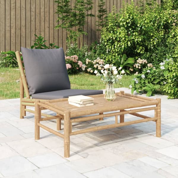 vidaXL Puutarhapöytä, 100x55x33 cm, Bambu