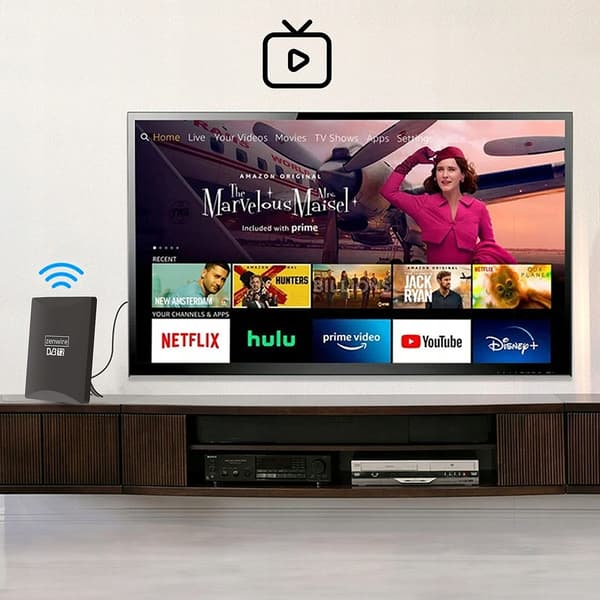 Zenwire HDAT80 markantenne til DVB-T2 HEVC 2-i-1 udendørs indendørs 4K