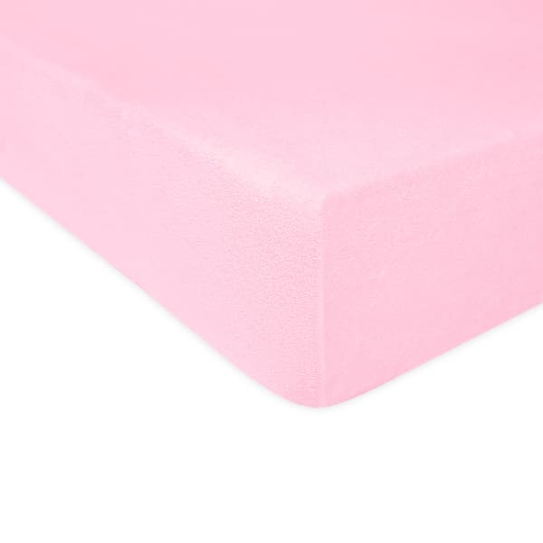 Bomuldslagen 60x120 SOFT TERRY til tremmeseng, lyserød