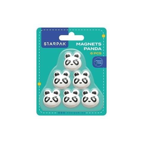 Panda magnet 6 stk.