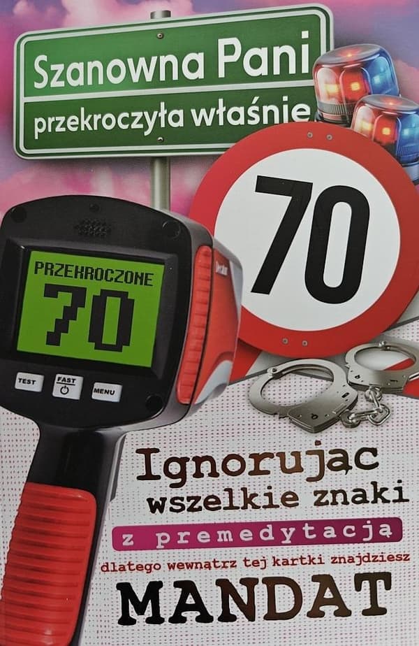 Fødselsdagskort 70