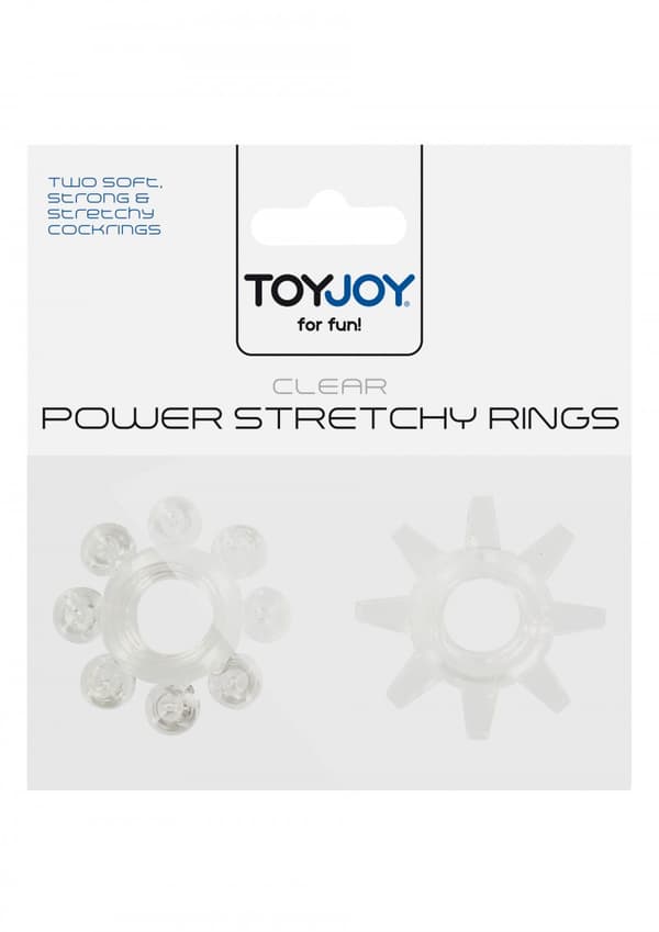 Power Stretchy Ringe 2 stk. Transparente