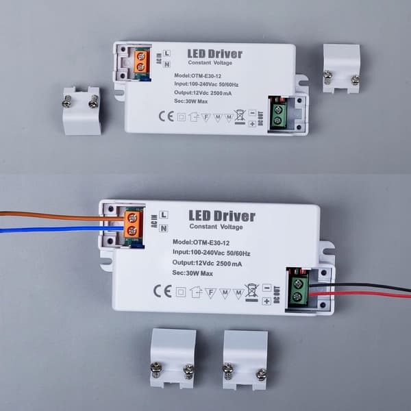 LED-transformator 240 12V DC 2.5A LED MR11, MR16
