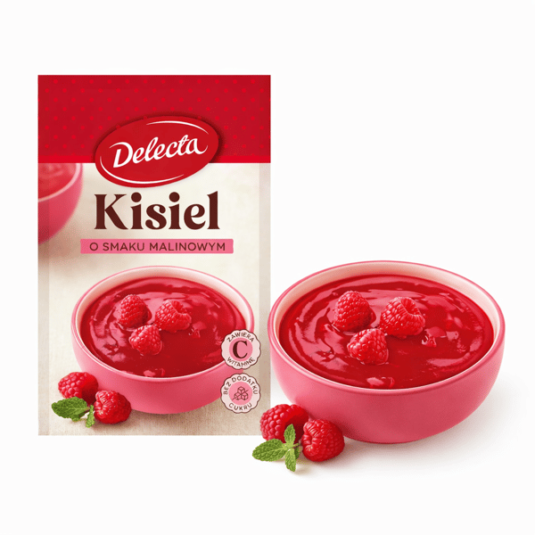 DELECTA | Hindbærsmagt gelé | 38 g