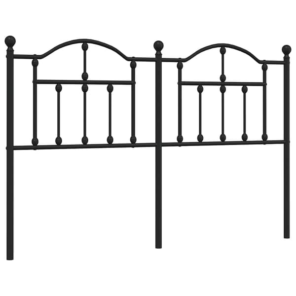 vidaXL metalsengegavl sort 150 cm