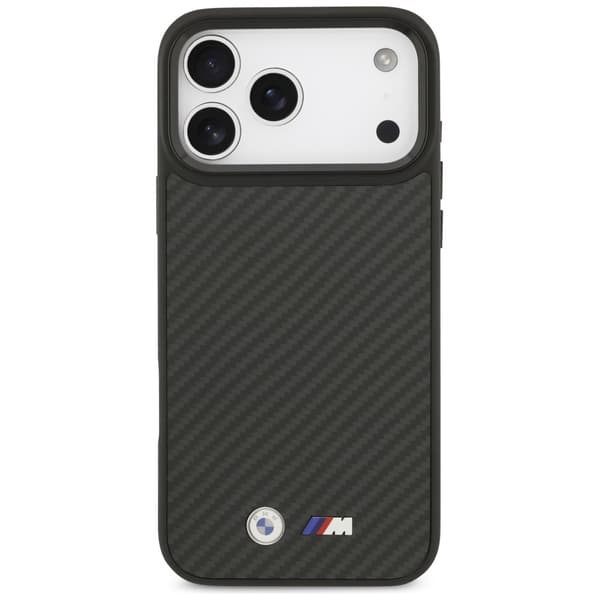 BMW M Kevlar Matt MagSafe-cover til iPhone 17 Pro Max, sort