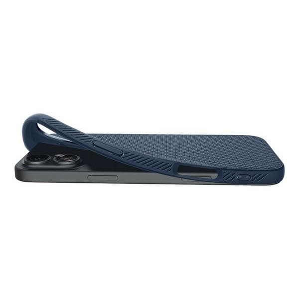 Spigen Liquid Air-etui til iPhone 16, marineblå