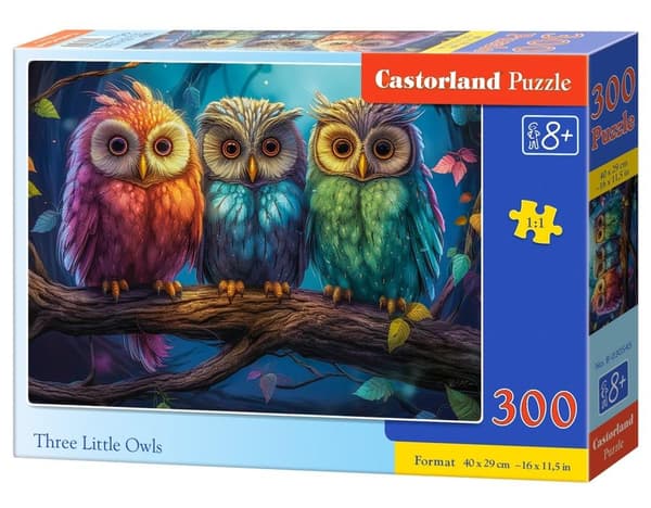 Puzzle 300 Kolme pientä pöllöä CASTOR