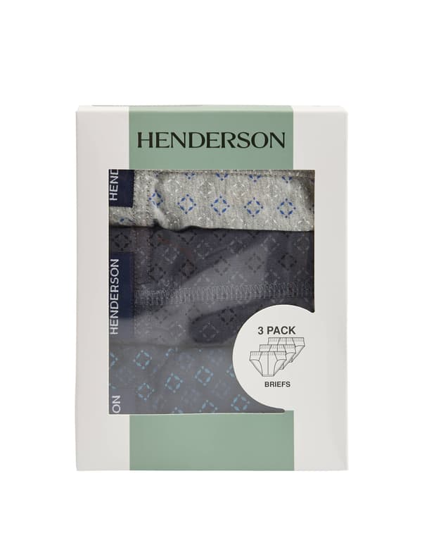 Henderson Classic 3-pack trosor | grå, marinblå 2XL