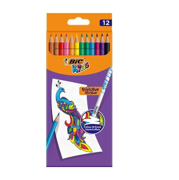 Kids Evolution Illusion 12-farvede BIC blyanter