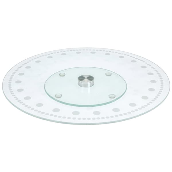Glasroterande tallrik 30 cm