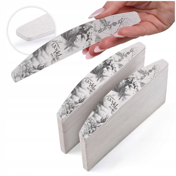Aba Group Nagelfil Half Moon 100/180 Small Line, Slim 50 st