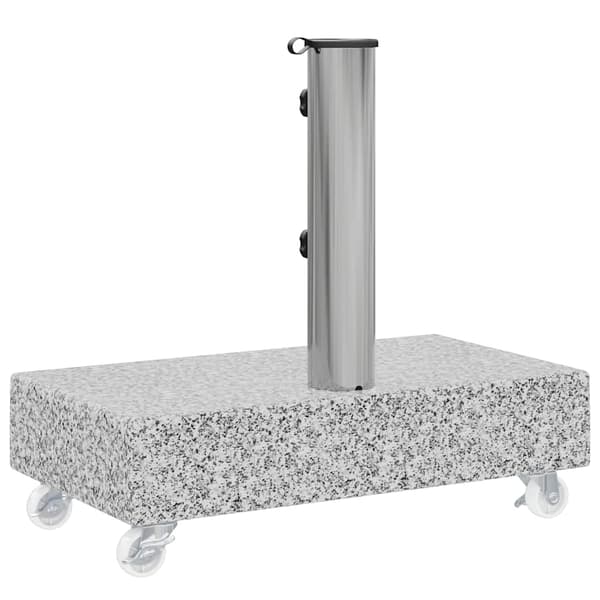 vidaXL Sateenvarjoteline vaaleanharmaa 45x25x8,3 cm graniitti