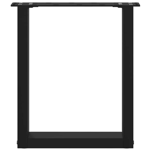 vidaXL sofabordsben, 2 stk., sort, 28x(42-43) cm, stål