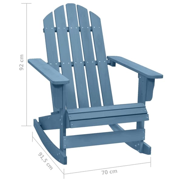 vidaXL Adirondack gungstol i gran blå