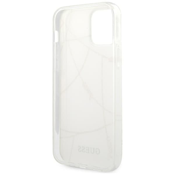 Guess Gold Chain Collection-etui til iPhone 12 mini, hvid